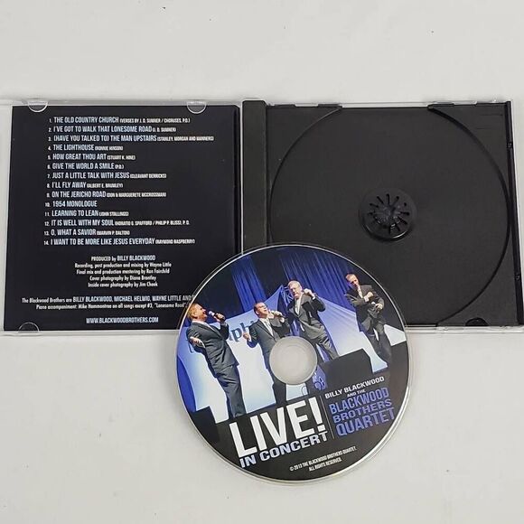BILLY BLACKWOOD AND THE BLACKWOOD BROTHERS QUARTET: LIVE! IN CONCERT [CD] - Picture 2 of 5